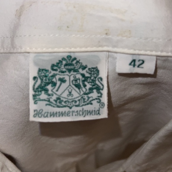 Hammerschmid Vintage Blouse 100% Cotton Size 42 - Picture 16 of 16